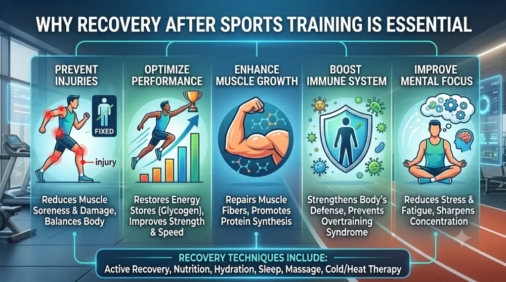 why is recovery techniques after sports training important